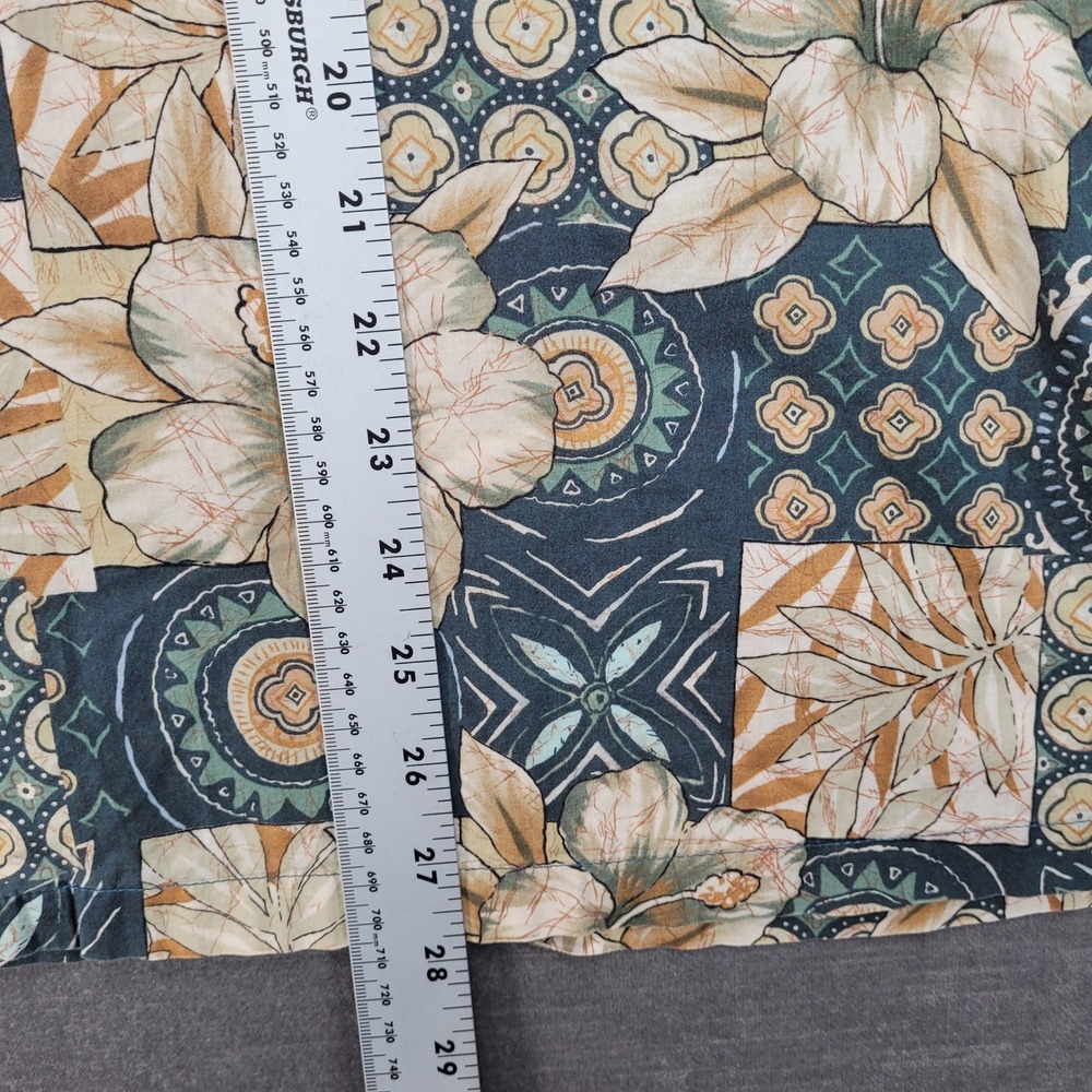 Tori Richard Mens Lg Hawaiian Aloha Shirt Floral Patchwork Short Sleeve Button - Picture 4 of 6